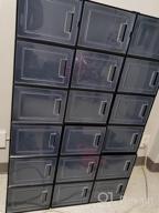 img 1 attached to 18 PCS YITAHOME XL Shoe Storage Box - Stackable Organizers For All Size Shoes | Black (X-Large) review by Whitney Starvaggi