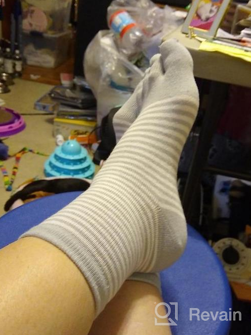 img 1 attached to 🧦 CaiDieNu Women's Toe Socks: Colorful Animal Cotton Five Finger Socks for Funny Casual Style review by Philip Breeze