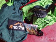 img 1 attached to Ultra-Light Camping Hammock By AnorTrek With Tree Straps - Portable Parachute Nylon Hammock For Solo Or Double Use, Ideal For Hiking, Backpacking, And Travel review by Jason Holt