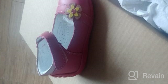 img 1 attached to Girls' Leather Toddler Support 👧 Shoes and Flats for Wobbly Waddlers review by Tom Reid