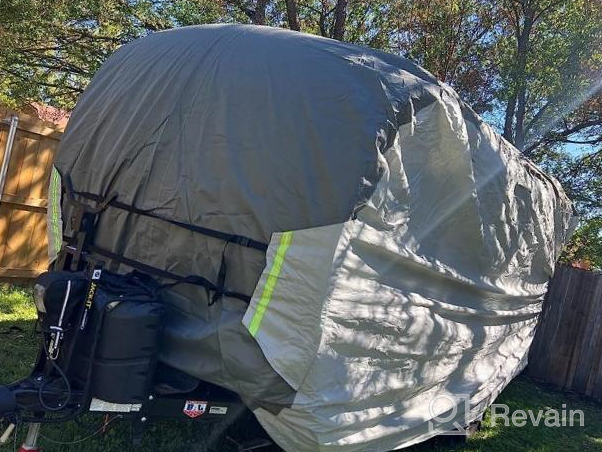 img 1 attached to ELUTO 24' - 27' Travel Trailer RV Cover,7 Layers Anti-UV Top Panel, Windproof丨Waterproof丨Breathable丨Anti-Tearing Camper Cover With Tongue Jack Cover, 4 Tire Covers & 2 Straps review by Chris Estes