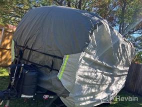 img 6 attached to ELUTO 24' - 27' Travel Trailer RV Cover,7 Layers Anti-UV Top Panel, Windproof丨Waterproof丨Breathable丨Anti-Tearing Camper Cover With Tongue Jack Cover, 4 Tire Covers & 2 Straps