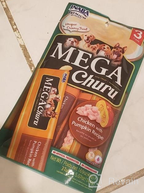 img 1 attached to INABA Mega Churu For Dogs, Grain-Free, Lickable, Squeezable Creamy Purée Dog Treat/Topper With Vitamin E, 1.69 Ounces Each Tube, 18 Tubes Total (3 Per Pack) (Tuna Recipe) review by Jessica Hutchinson