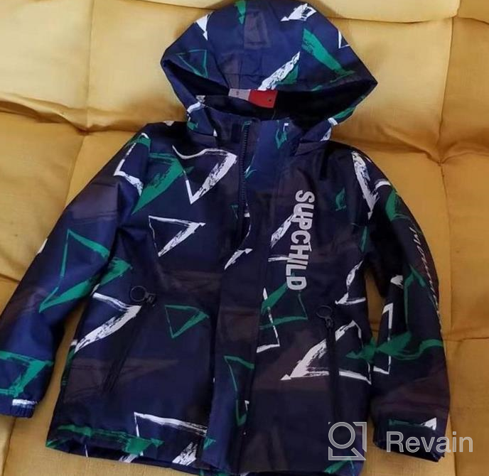 img 1 attached to 🌧️ Aiyuke Boys' Waterproof Raincoat Windbreaker: Stylish & Weather-Resistant Jacket for Outdoor Adventures review by John Camelio