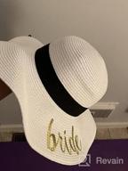 img 1 attached to Funky Junque Women'S Embroidered Beach Floppy Sun Hat With UPF 50 Protection review by Jessica Reed