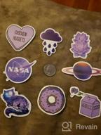 img 1 attached to 50-Pack Waterproof Aesthetic Purple Stickers For Teens, Girls - Perfect For Laptop, Hydro Flask, Phone, Car, Skateboard & Travel - Extra Durable 100% Vinyl review by Jeff Aulia