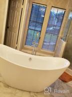img 1 attached to FerdY Naha 67" Freestanding Soaking Bathtub With Minimalist Linear Design And Brushed Nickel Drain - Simple Installation And Perfect Relaxation review by Matt Lewis