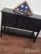 img 1 attached to P PURLOVE Console Table Buffet Sideboard Sofa Table With Four Storage Drawers Two Cabinets And Bottom Shelf (Espresso) review by Robert Johnson