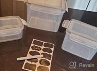 img 1 attached to Stackable Airtight Food Storage Containers With Lids - MDHAND Cereal Containers Set, BPA-Free Kitchen Storage With Labels & Pen, 14 Pack (7 Containers + 7 Lids) review by Daniel Robinson