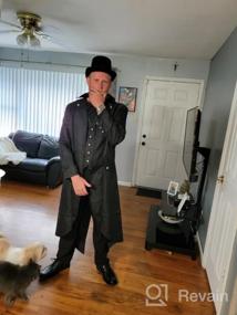 img 7 attached to Steal The Show With Men'S Black Vintage Tailcoat Jacket: Perfect For Cosplay And Fancy Occasions