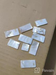 img 6 attached to LONGKING Decorative Mother Of Pearl Tiles B-02 - Set Of 10 Tiles For Elegant Interiors