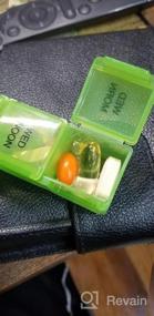 img 5 attached to Еженедельный органайзер для таблеток из искусственной кожи на 7 дней с отделениями для AM PM - большой дозатор для путешествий, контейнер для витаминов, контейнер для ежедневного напоминания