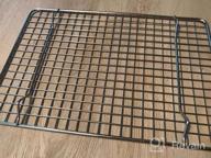 img 1 attached to Aisoso 18/8 Stainless Steel Baking Rack - Multi-Use Cooling Rack For Quarter Sheet Pan, Oven And Dishwasher Safe - 8.5 X 12 Inches review by Marcus Dorgham