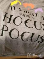 img 1 attached to Get Spooked With JINTING'S Hocus Pocus Women'S Tee Shirt review by Beeye Klaver