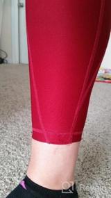 img 5 attached to High-Waisted Yoga Leggings With Pockets And Tummy Control - Stretchy Workout Capris For Women By TSLA