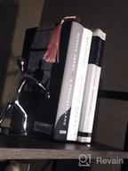 img 1 attached to Heavy Duty Zinc Alloy Bookends, Non-Skid Metal Book Support For Shelves, 7.28 X 6.1 In, Silver review by Juan Grayson