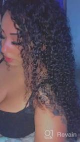 img 6 attached to Get Gorgeous Ocean Wave Curls With ALLRUN Brazilian Virgin Human Hair 3 Bundles + Closure Set
