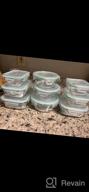 img 1 attached to Bayco Glass Food Storage Containers With Lids - 24 Piece Set | Airtight Glass Lunch Bento Boxes For Meal Prep | Leak-Proof & BPA-Free | Blue Color review by Evan Larson