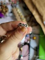 img 1 attached to 9-Pack Silver Boho Statement Rings Set For Women & Girls | Joint Knuckle Midi Stacking Rings review by Trisha Phillips