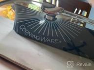 img 1 attached to CorningWare, Non-Stick 4 Quart QuickHeat Braiser With Lid, Lightweight, Ceramic Non-Stick Interior Coating For Even Heat Cooking, Perfect For Baking, Frying, Searing And More, French Navy review by Yolanda Reed