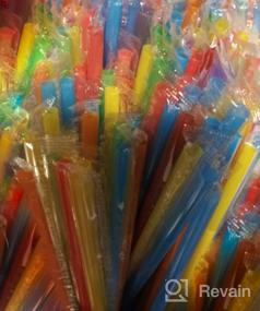 img 5 attached to 100 Pcs Individually Packaged Colorful Disposable Extra Long Flexible Plastic Drinking Straws.(0.23'' Diameter And 10.2" Long)