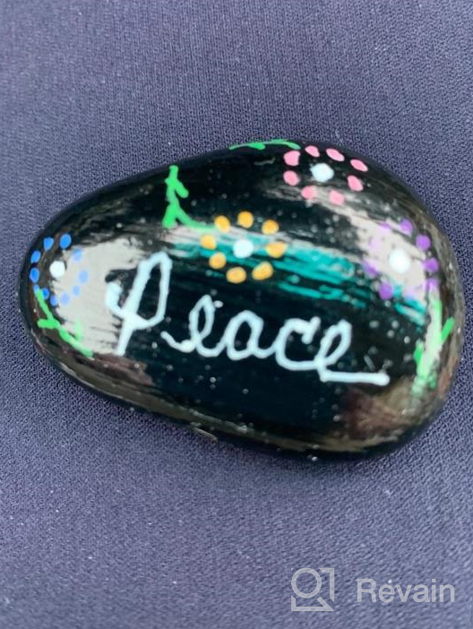 img 1 attached to 50 Count Black Flat & Smooth Kindness Rocks For Painting, Decoration, And Crafts - Hand Picked 1.5 To 2.7 Inch Medium & Small Rocks By Lifetop review by Elijah Harvey