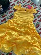 img 1 attached to Yellow Layered Princess Costume Dress-Up With Accessories For Little Girls By ReliBeauty review by Chris Ledet