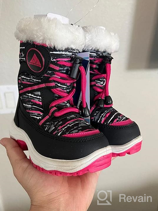 img 1 attached to Warm and Stylish: Nova Toddler Boy's and Girl's Winter Snow Boots! review by Damon Atonyo