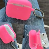 img 1 attached to Protect Your Apple AirPods With Hamile Silicone Case - Shockproof Cover & Keychain Included In Lilac For AirPods Pro 2019 review by Isaac Samal