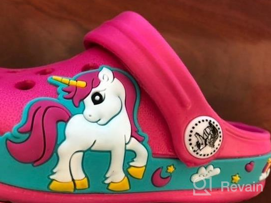 img 1 attached to 👦 Fun and Safe Cartoon-Inspired Lightweight Slippers for Boys review by Robert Hoge