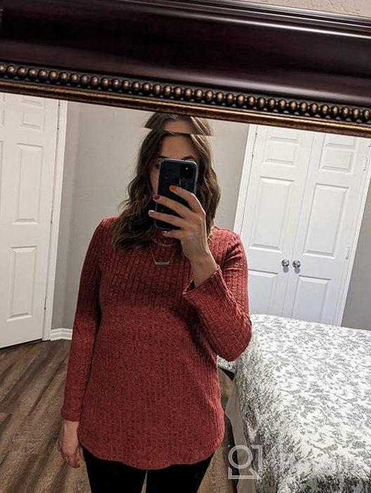 img 1 attached to 👚 Lightweight Fall Casual Long Sleeve Crewneck Pullover Tops for Women – SimpleFun Tunic Sweaters review by Scott Kalinowski