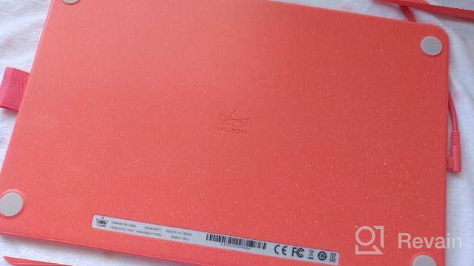 img 1 attached to HUION HS611 Graphic Drawing Tablet: 10X6In, 8192 Levels Pen, 8 Multimedia Keys & 10 Press Keys - Android Compatible For Distance Education & Wed Conference (Coral Red) review by Andre Stephens