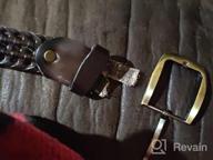 картинка 1 прикреплена к отзыву Genuine Leather Braided Buckle Men's Belts by Earnda – Premium Accessories for Style от Richie Kotun