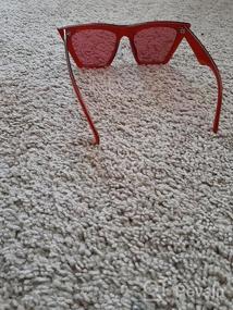 img 5 attached to Retro Square Cat Eye Sunglasses For Women - AISSWZBEER Fashion Trendy Style UV400 Protection