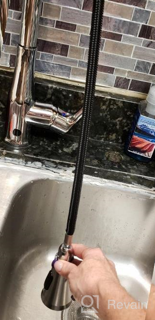 img 1 attached to Chrome Touchless Kitchen Faucet With Pull-Down Sprayer And Motion Sensor, Single-Handle For One Hole Or 3-Hole Deck Mount, Dual-Function Spray Head For Kitchen Sink review by Troy Caldwell