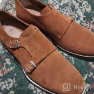 картинка 1 прикреплена к отзыву Aquatalia Gavin Suede Monk Strap Loafer: Stylish Men's Shoes for a Classy Look от Chip Palmer