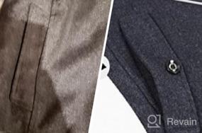 img 5 attached to APTRO Men'S Pea Coat Wool Jacket Windbreaker W/ Detachable Inner Rib - Premium Quality