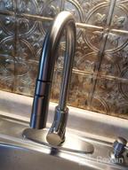 img 1 attached to Tohlar Black Kitchen Faucets With Pull-Down Sprayer Single Handle Kitchen Faucet, Modern Stainless Steel Kitchen Sink Faucet With Deck Plate review by Michael Altayeb