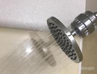 img 1 attached to Experience Luxurious Showers With Classical Round Rain Shower Head - 8-Inch Rainfall, Stainless Steel Back, And Full Chrome Finish! review by William Hood