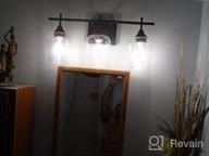 картинка 1 прикреплена к отзыву 2-Light Osimir Bronze Vanity Light Fixture For Bathroom, WL9167-2A от Frank Garahana