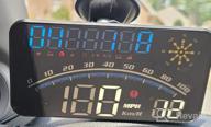 картинка 1 прикреплена к отзыву Universal Car HUD Head Up Display - ACECAR Digital GPS Speedometer With MPH Speed, Compass, Fatigue Driving Reminder, Distance, Altitude, Overspeed Alarm And HD Display, Suitable For All Vehicles от Chad Sorensen