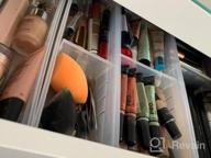 img 1 attached to Organize Your Desk Drawers With MineSign 4Pack Plastic Makeup & Flatware Organizers! review by Antonio Lofton