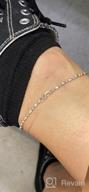 картинка 1 прикреплена к отзыву Sterling Silver Diamond-Cut Anklet: MiaBella'S Italian-Made Bead Ball Chain For Women And Teens от Jason Bailey