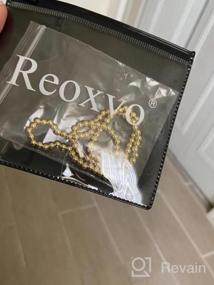 img 5 attached to Ослепляйте стиль с изысканными браслетами из бисера Reoxvo с покрытием из 14-каратного золота для женщин - модный набор эластичных эластичных браслетов