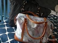img 1 attached to Oversized Weekender Bag With Shoe Compartment - Perfect Travel Duffel For Men And Women, Carry On Tote review by Caleb Olsen