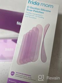 img 7 attached to Medical Grade Silicone Scar Treatment Patches For C-Section & Keloid Scars - Reusable 6 8" Long With Case And Pouch Included (Frida Mom)