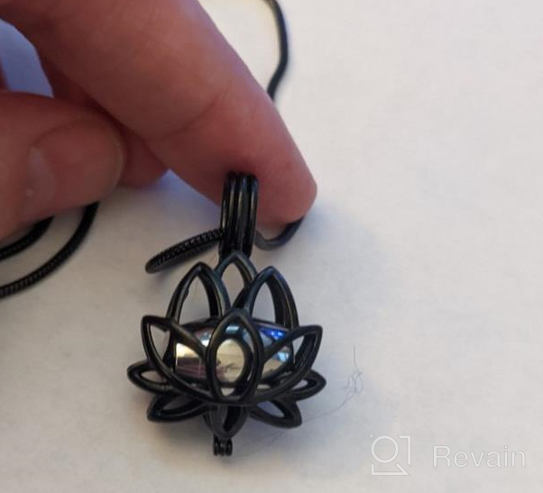 img 1 attached to 🌸 LYFML Cremation Jewelry: Lotus Flower Urn Pendant Necklace in 316 Stainless Steel, Memorial Locket for Ashes - Complete with Filling Kit review by Nicholas Peters