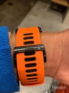 img 1 attached to NotoCity Silicone Sport Watch Band Compatible With Fenix 6X, 5X/5X Plus, 7X, 3/3 HR, Tactix Delta PX & D2 Charlie Smartwatches - Black-Grey review by Ryan Lindstrom