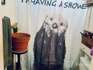 img 1 attached to Playful Sheep Bathroom Shower Curtain - Let'S Get Naked With Cute Animal Designs For Home Decor And Accessories review by Kurt Ahui