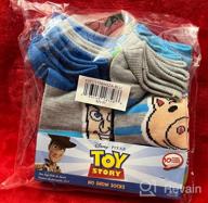 img 1 attached to Colorful Toy Story 4 Boys' Blue No Show Socks in Medium Size review by Mike Krzywicki